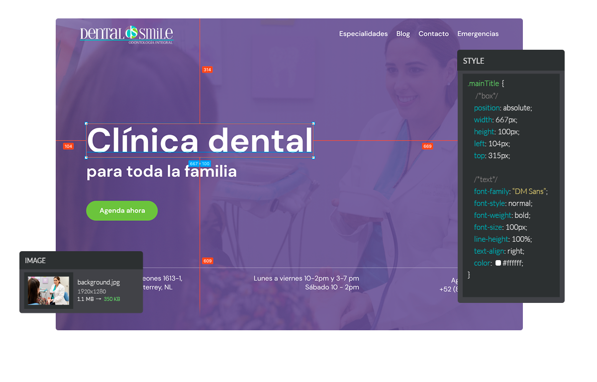 Creación de prototipo de página web por My App