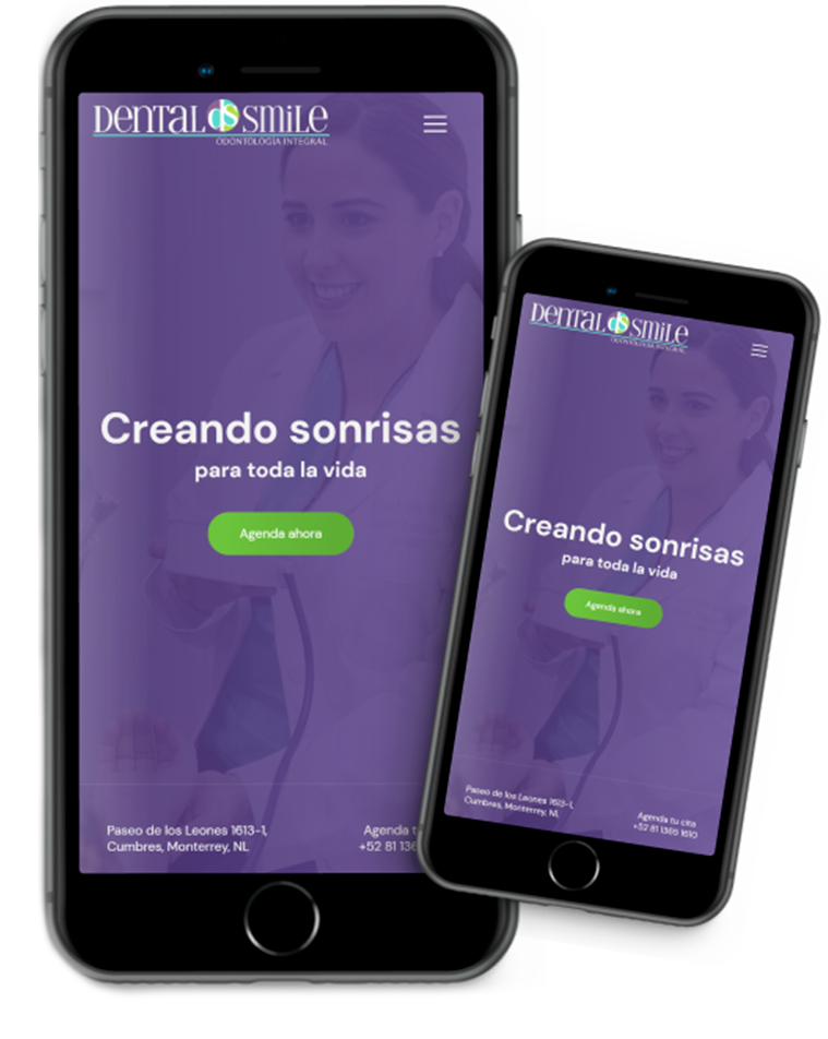 Página web para Clínica Dental Smile en Monterrey